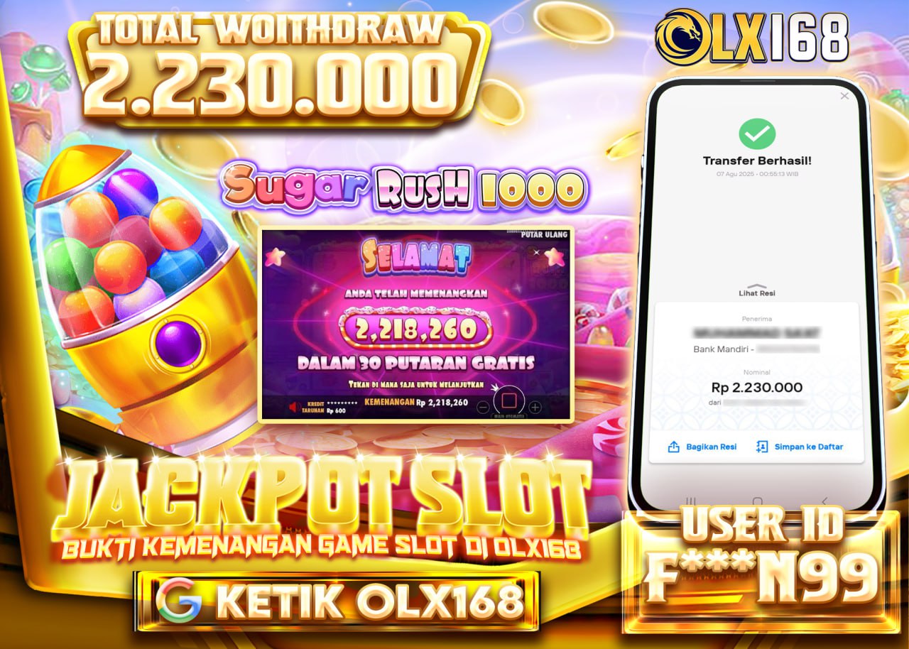 F***N99 JACKPOT SUGAR RUSH 1000 Rp.2.230.000 - LUNAS
